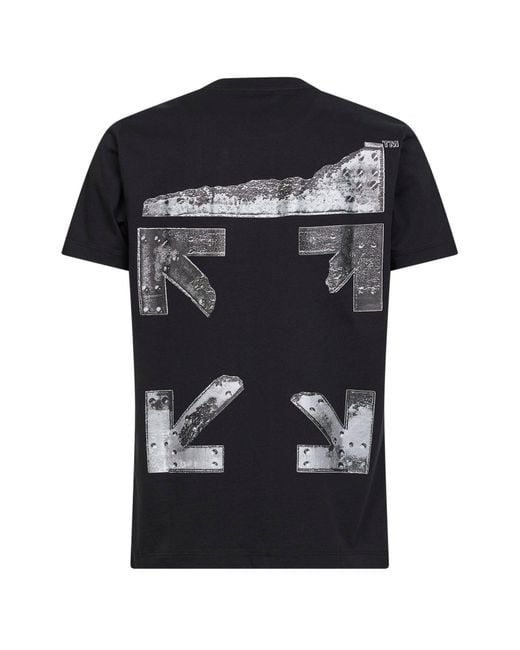 Off-White c/o Virgil Abloh Black Off Jersey Metal Arrow Slim T-Shirt for men