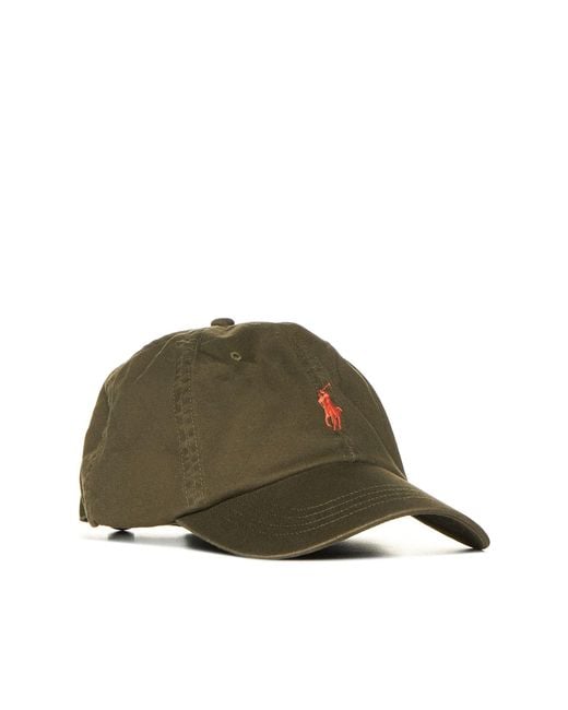 Polo Ralph Lauren Green Logo-Embroidered Baseball Cap From for men