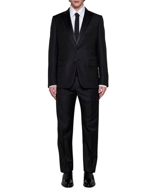 Valentino Black Wool-Blend Slim-Fit Tuxedo for men