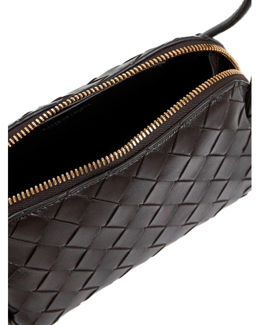 Bottega Veneta Gray Intrecciato Leather Concert Pouch