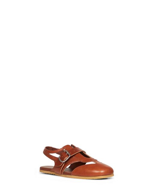 Dries Van Noten Red Burgundy Calf Leather Flat Spider-Like Sandals