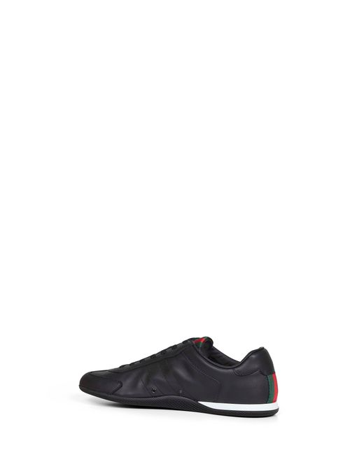 Gucci Blue Smooth Leather Shift Sneakers for men