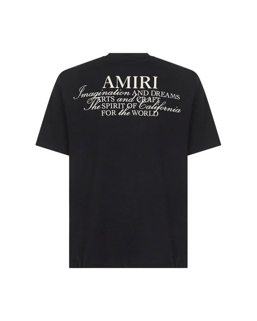 Amiri Black Jersey Spirit T-Shirt for men