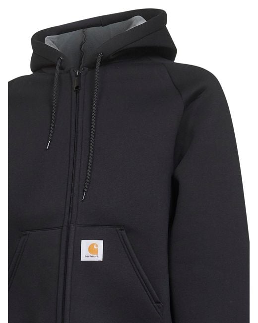 Carhartt Blue Car-Lux Hooded Jacket Zip-Up Hoodie for men