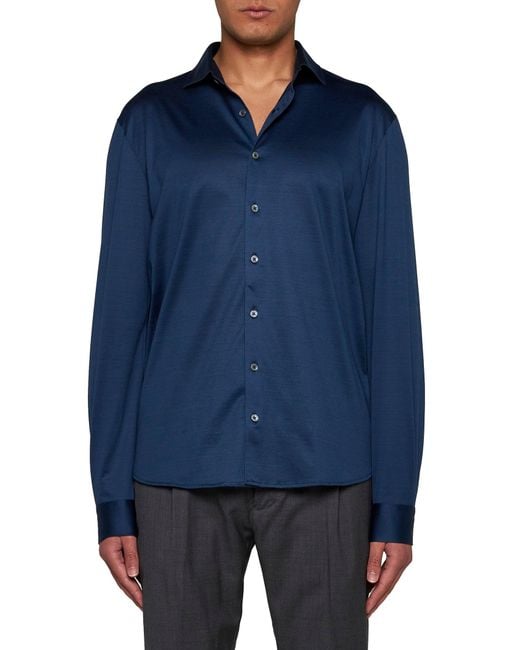 Camicia di D 40 in Blue da Uomo