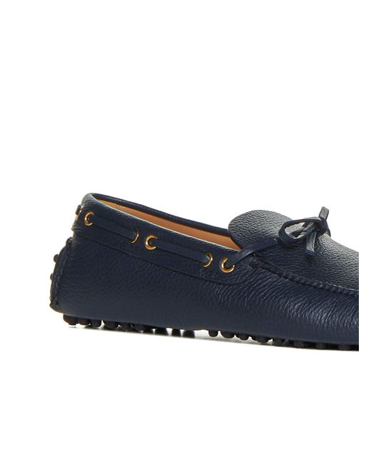 Mocassino Con Gommini di Car Shoe in Blue da Uomo