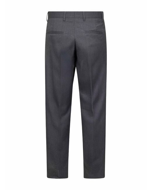 D 40 Gray Stretch Wool Blend Cooper T1.7 Trouser for men
