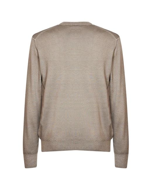 Etro Gray Greige Two-Tone Wool Logo Sweater for men