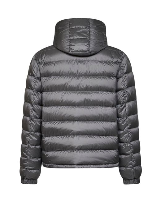 Moncler Gray Verith Short Hooded Down Jacket for men