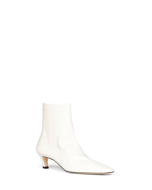 Totême White Kitten Heel Ankle Boots<Br