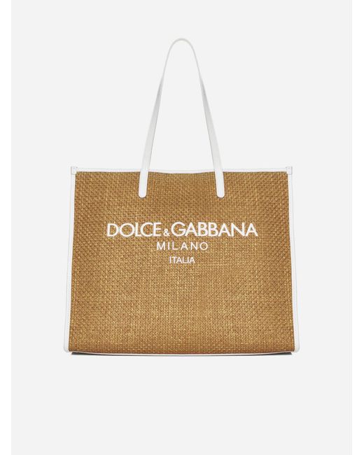 Dolce & Gabbana Natural Large Shopping Bag
