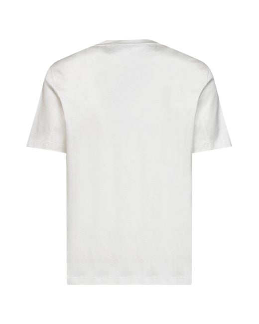 Brunello Cucinelli White Crewneck T-Shirt for men