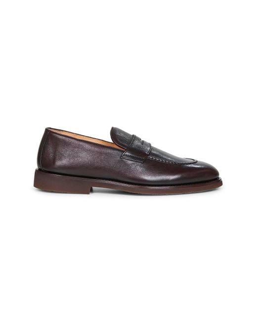 Mocassini Penny di Brunello Cucinelli in Brown da Uomo
