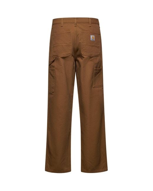 Carhartt Brown Single Knee Pants for men