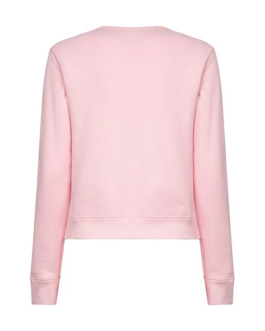 Valentino Pink Le Chat De La Maison Embroidered Sweatshirt