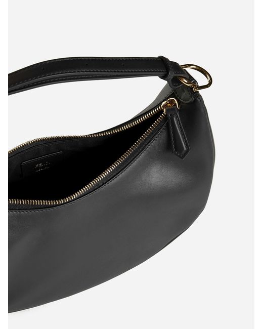 Fendi Black Graphy Small Leather Bag