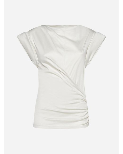 Isabel Marant White Maisan Cotton T-shirt
