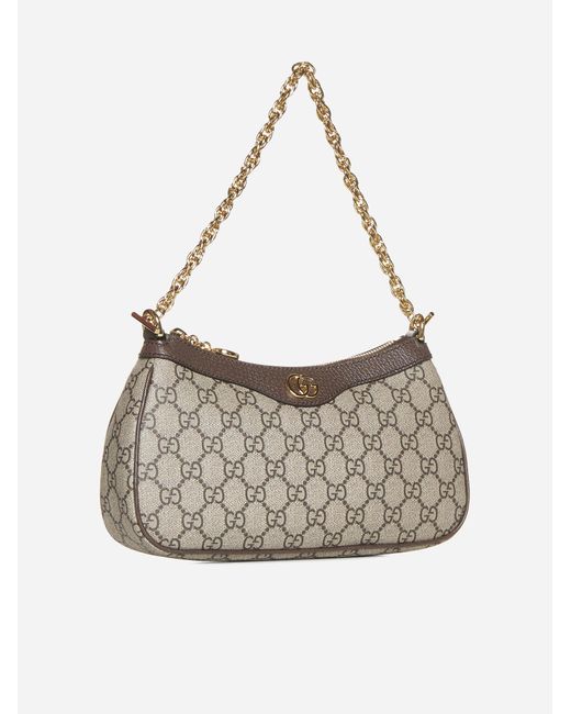 Gucci White Ophidia GG Fabric Small Bag