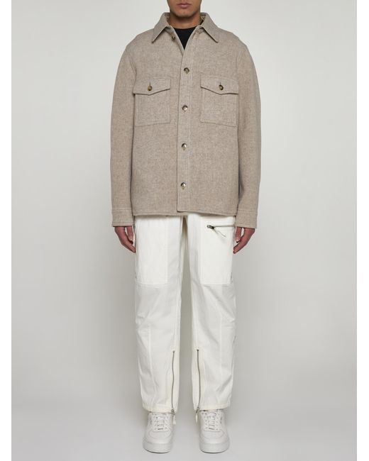 Isabel Marant Gray Kervon Wool-blend Overshirt for men