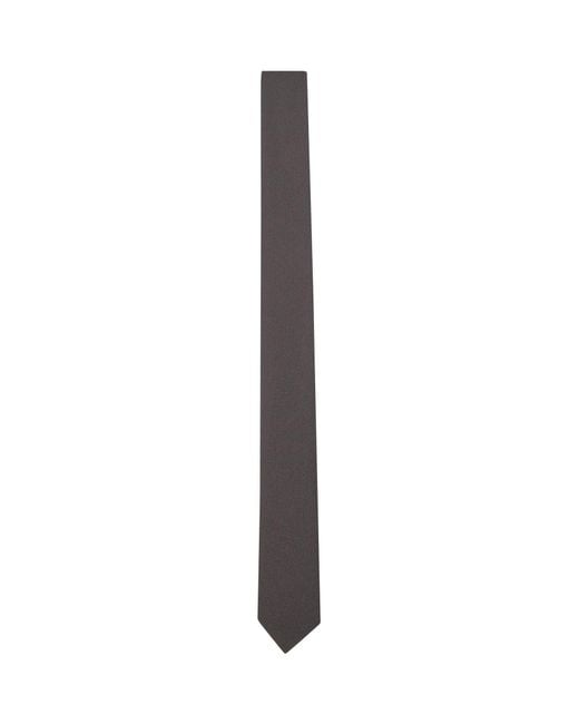 Gucci White Crepe-Effect Fabric Slim Tie for men