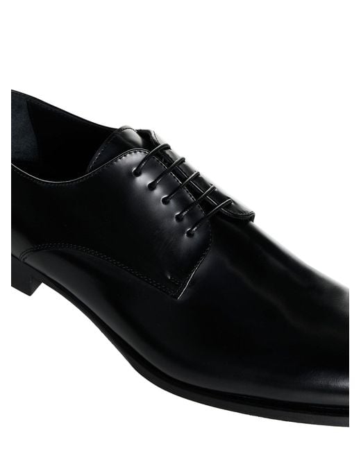D 40 White Leather Derby Shoes for men
