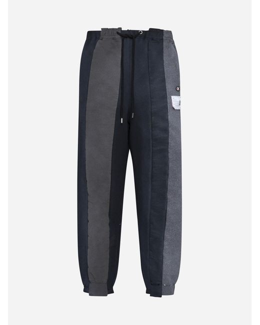 Maison Mihara Yasuhiro Blue X Champion Cotton Panels Sweatpants for men