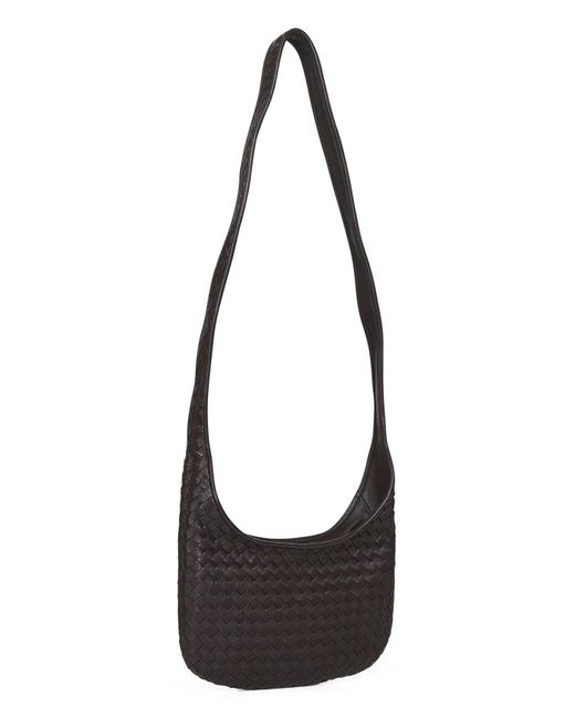 Borsa Crossbody Veneto Piccola di Bottega Veneta in Black da Uomo