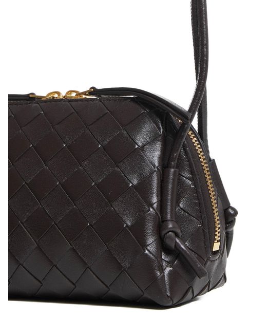 Bottega Veneta Gray Intrecciato Leather Concert Pouch
