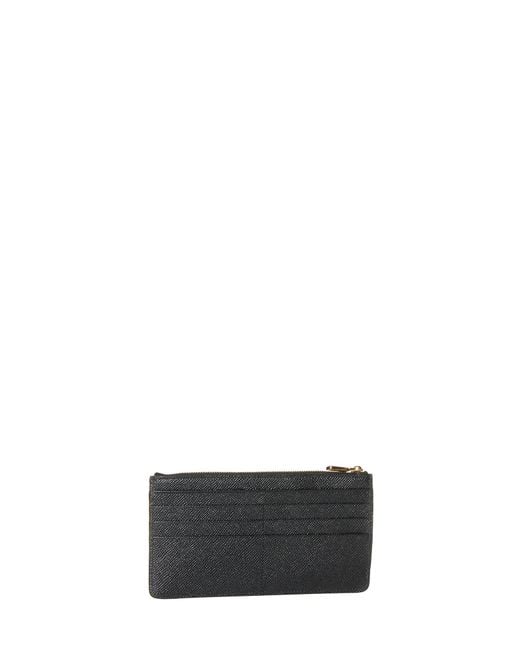 Dolce & Gabbana White Large Dauphine Leather Card Case