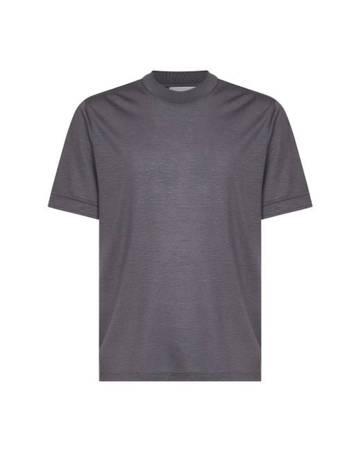 D 40 Gray Virgin Wool Jersey T-Shirt for men