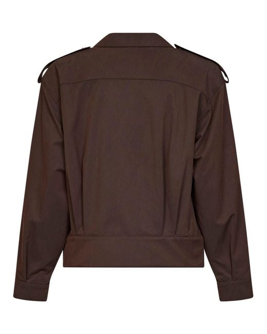 Co. Brown Cholate Tton Twill Tapered Sports Jacket