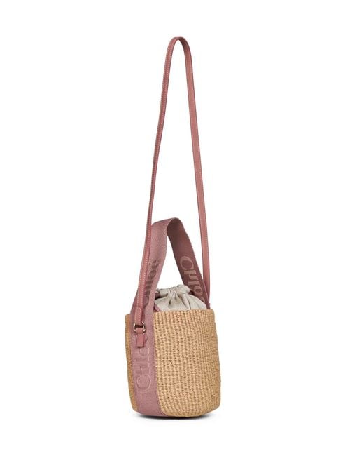 Chloé Natural Nougat Woody Small Basket Bag