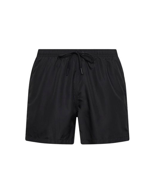 Tagliatore Black Nylon Swim Shorts for men