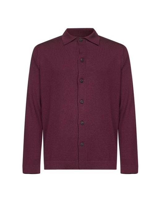 Camicia di D 40 in Purple da Uomo