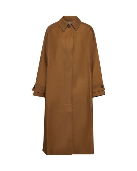 Studio Nicholson Brown Twill Holin Trench Coat