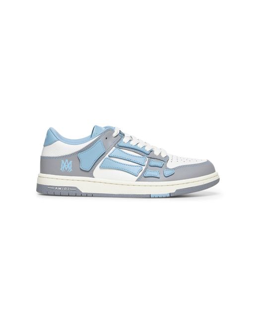 Amiri Blue Ocean Sky Varsity Skel Top Low Sneakers for men