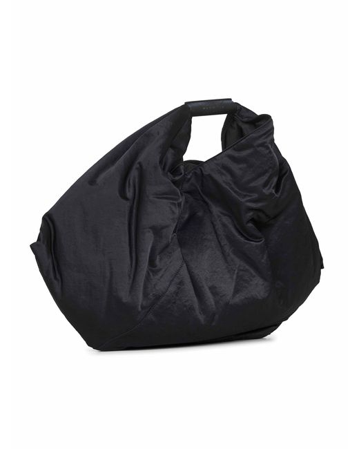 MM6 by Maison Martin Margiela Blue Japanese Draped Tote Bag