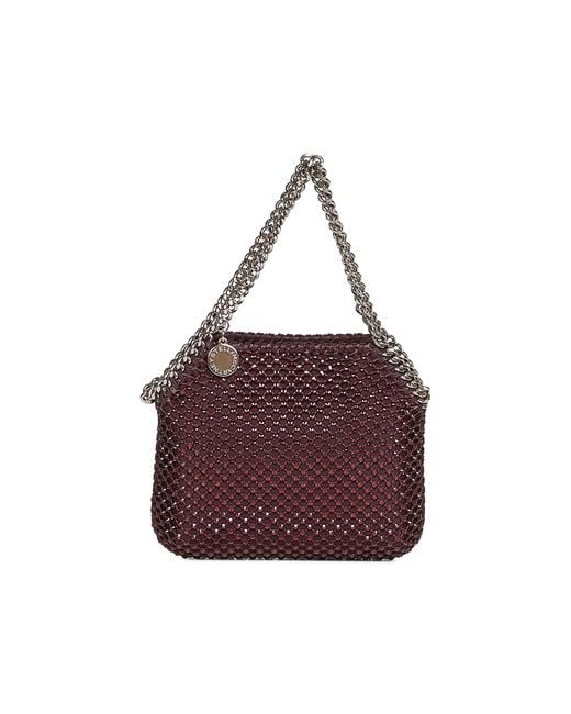 Stella McCartney Purple Burgundy Falabella Nano Tote Bag