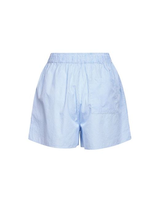 Mc2 Saint Barth Blue Boxy Boxer-Style Shorts