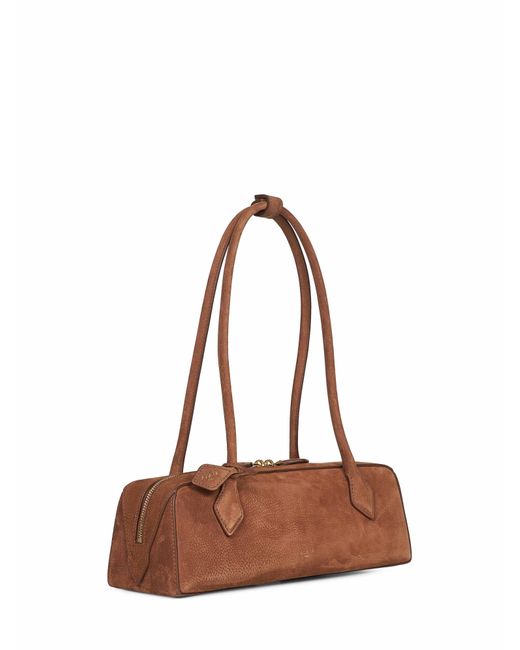 Alaïa Brown Le Teckel Medium Shoulder Bag