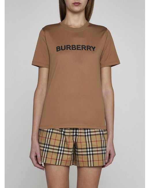 Burberry Natural Margot Logo Cotton T-shirt