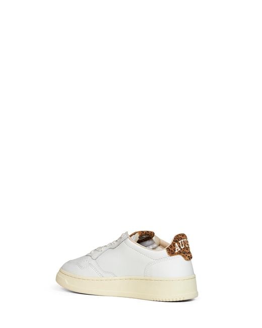 Autry White Leather Medalist Low Sneakers<Br