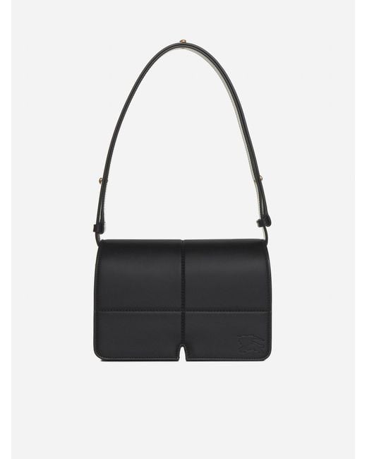 Burberry Black Snip Leather Shoulder Bag