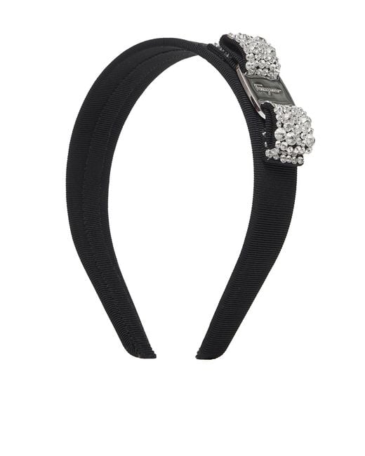 Ferragamo Black Vara Bow Headband