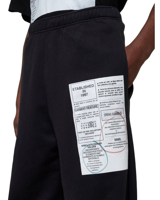 MM6 by Maison Martin Margiela Blue Jersey Sweatpants for men