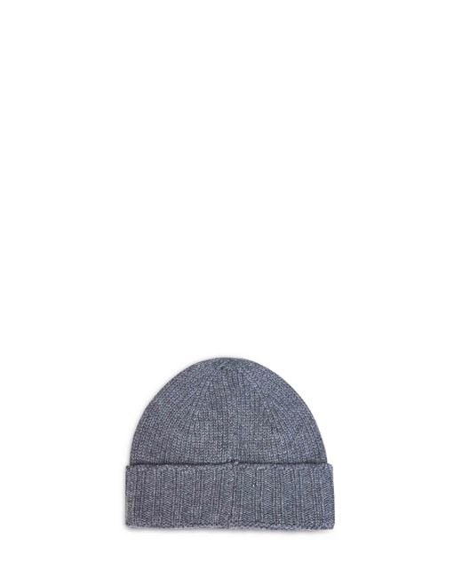 D 40 Purple Medium Virgin Wool Knit Beanie for men