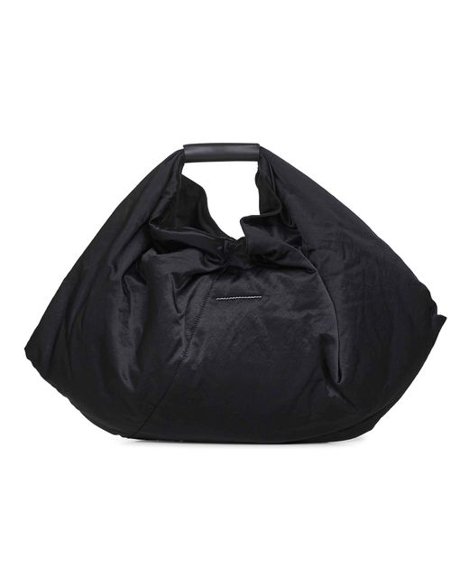 MM6 by Maison Martin Margiela Blue Japanese Draped Tote Bag