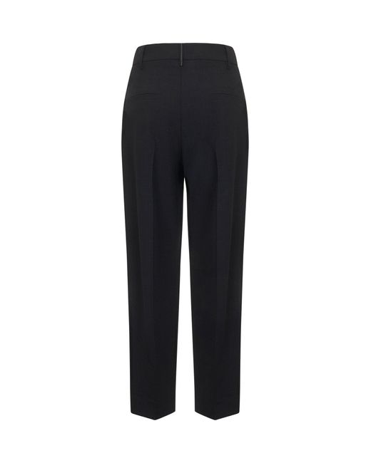 Pantalone Slouchy di Brunello Cucinelli in Black