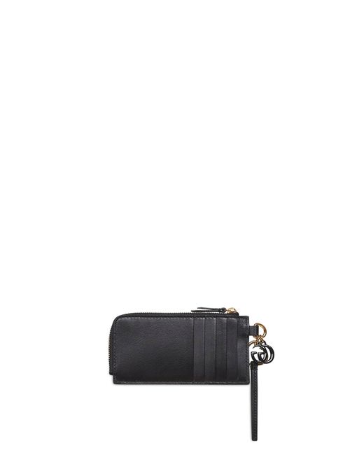 Gucci Black Card Holder With Gg Charm