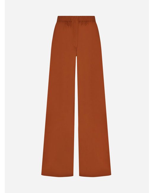 Max Mara Orange Navigli Cotton Trousers